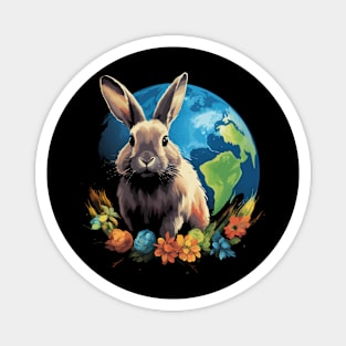 Rabbit Earth Day Magnet